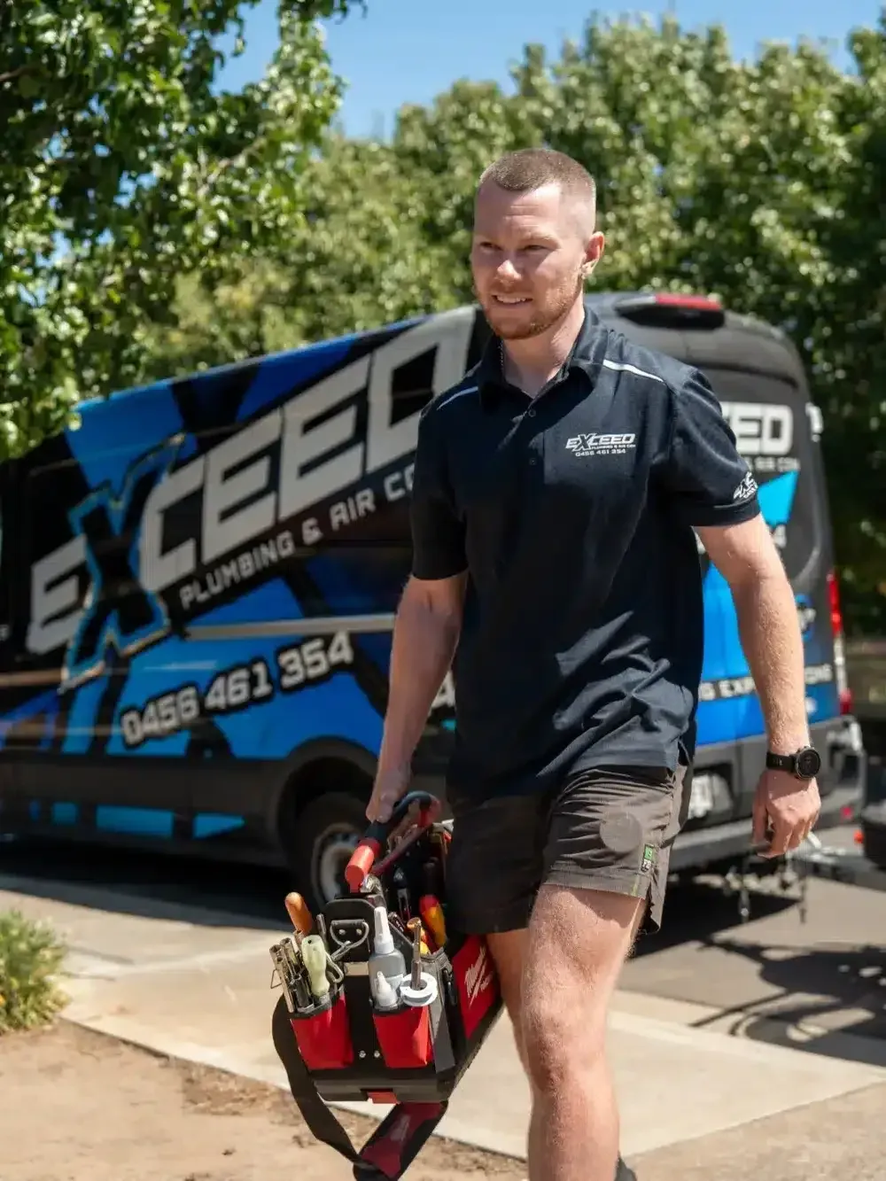 Local plumber arriving at a Tea Tree Gully home